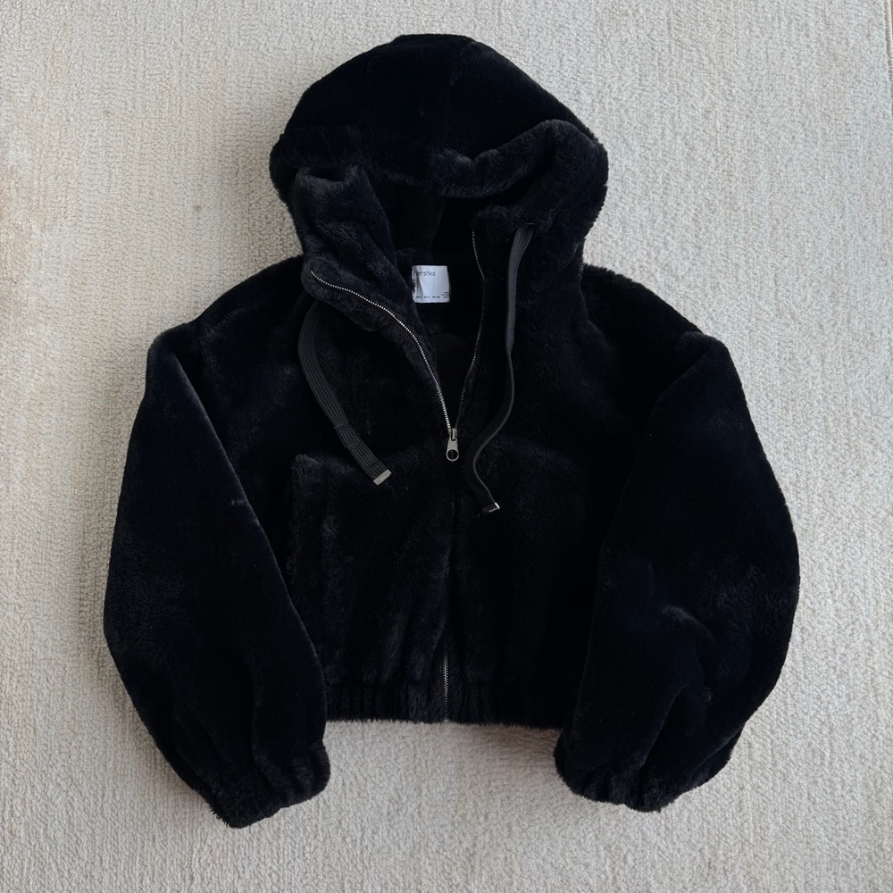 Bershka Teddy Hooded Jacket
